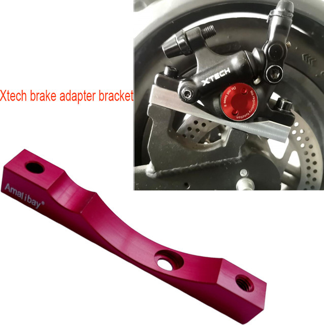 Zoom Xtech Bremse HB100 Adapter Kit für Xiaomi M365, Pro 1S und Pro 2 Elektroroller aus Aluminiumlegierung in Rot - Bild 1