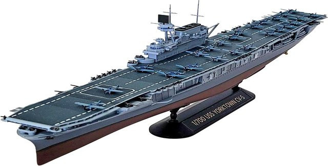 Academy US Navy Flugzeugträger CV-5 Yorktown Midway Operation, Plastikmodellbausatz, 1:700 - Bild 2