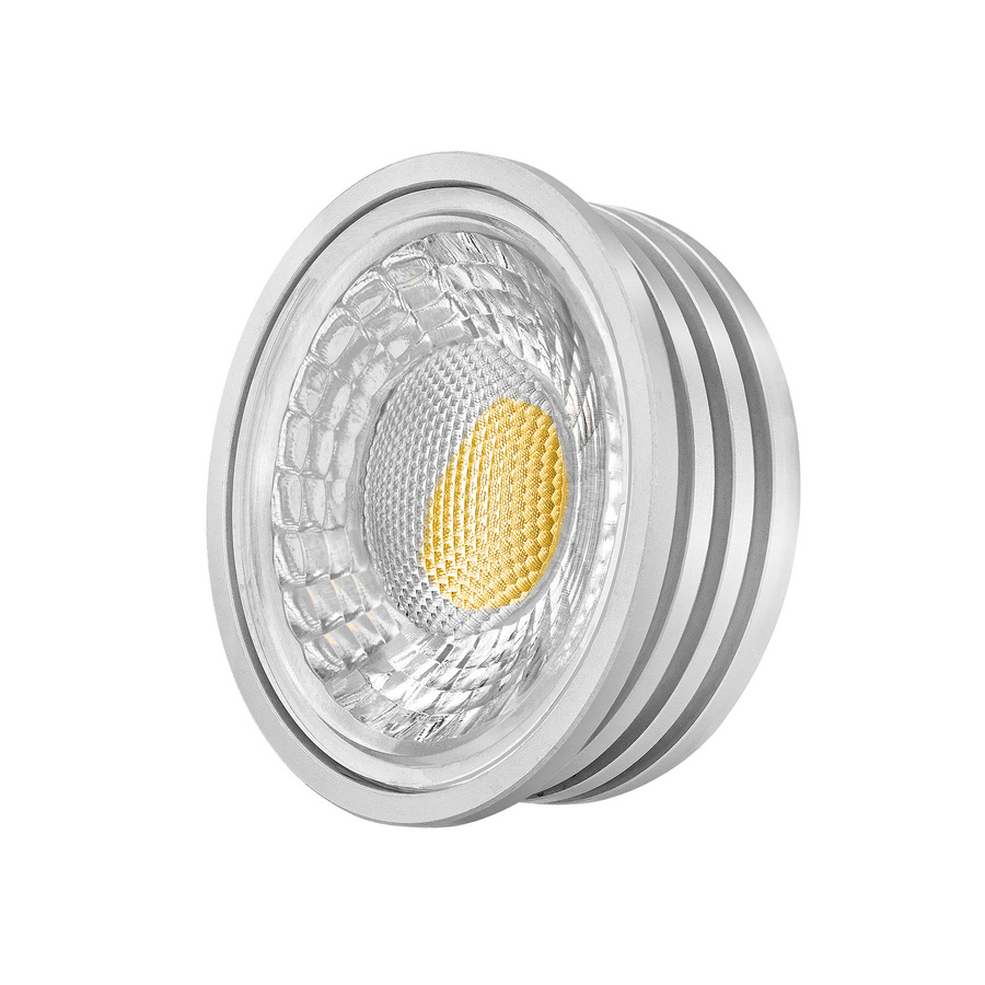Luxvenum Bad Einbaustrahler Diamond in Silber, IP44 LED Einbauspots mit dimm2warm Funktion (1800-3000K), 7W, 60 Grad Reflektor, Durchmesser: 25 mm - Bild 1