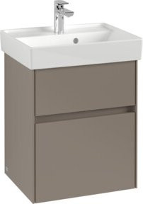 Villeroy & Boch Waschtischunterschrank Collaro in Volcano Black, Wandmontage, B/T/H: 46 x 54,6 x 37,4 cm - Bild 1
