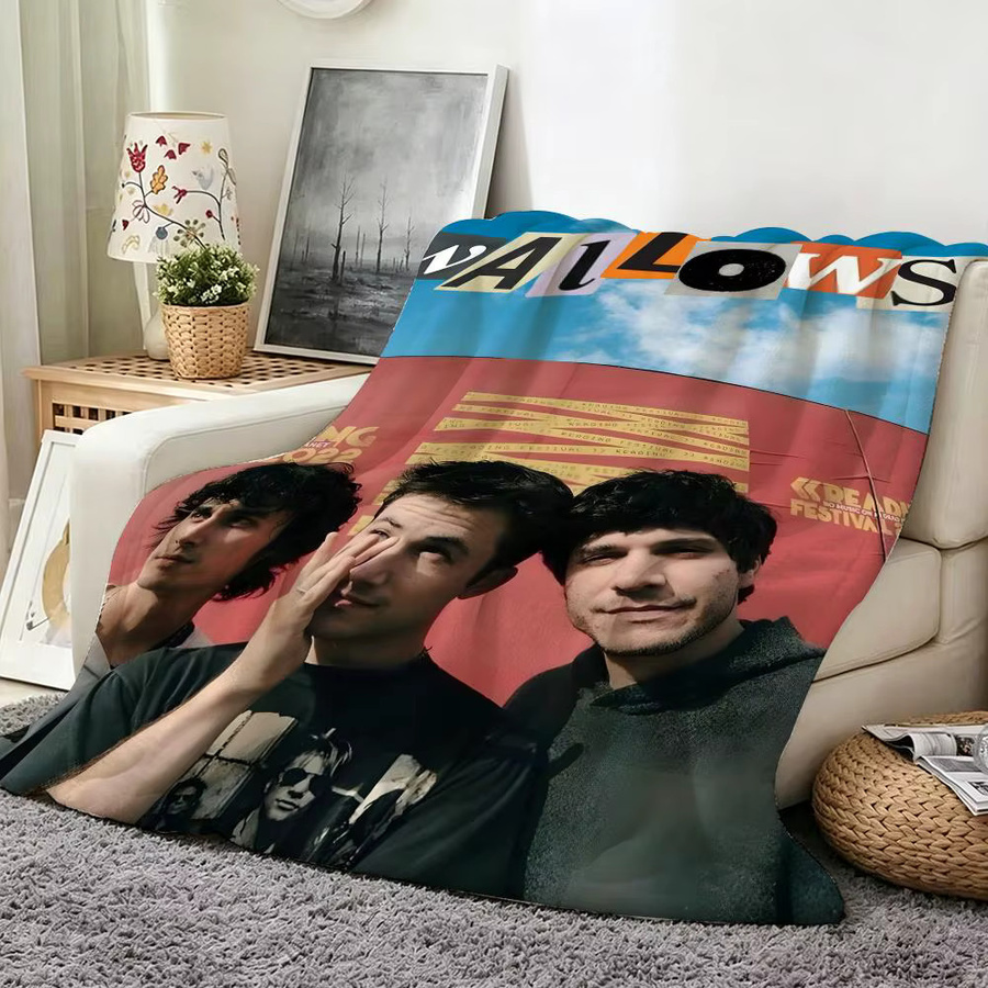 W-Wallows Überwurfdecke aus Flanell in Weiß und Multicolour für Sofa, Wohnzimmer oder Schlafzimmer - Bild 4