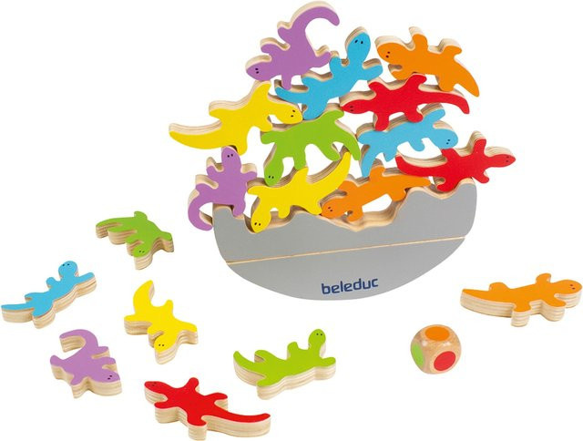 Beleduc El Gecko Stapelspiel, Holz, ab 4 Jahren - Bild 1