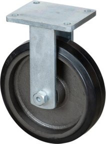 BS Schwerlastrolle RR110.B81.301 mit Schraubbefestigung in Schwarz und Grau - Bild 1
