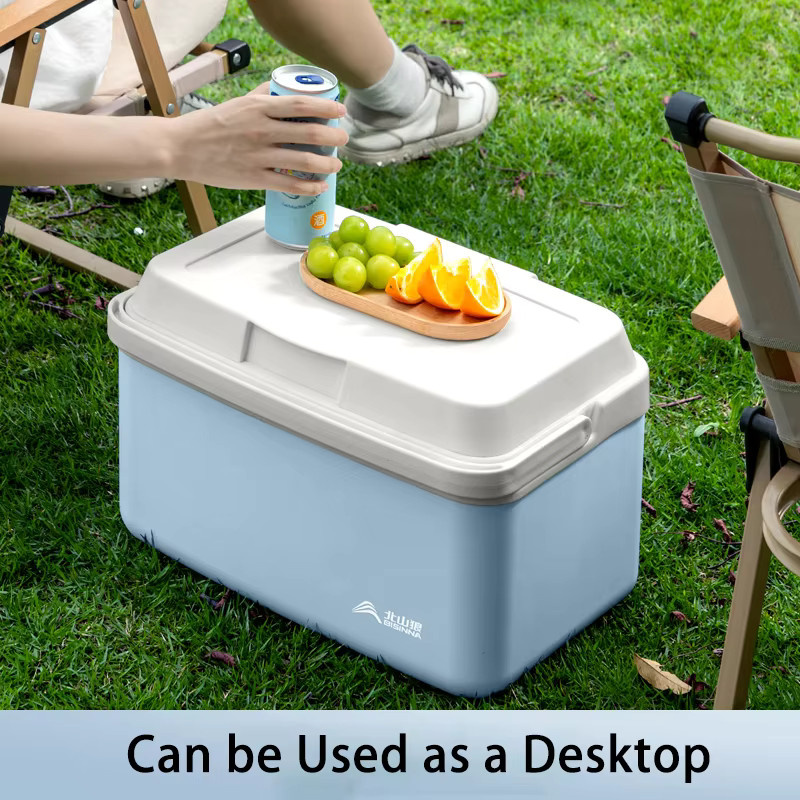 BISINNA Camping Eis Box in Grün mit Snap-Lid für Outdoor, Angeln und Picknick, Volumen: 6 l - Bild 3