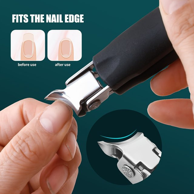 OLOEY Nagelknipser aus Edelstahl, glänzend, für Füße, Unisex - Bild 1