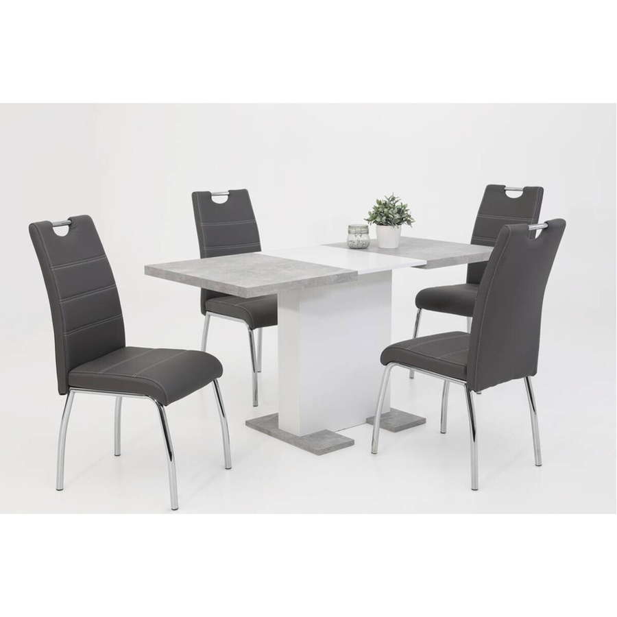 Esstisch Hela in Weiß, modern und erweiterbar, B/H/T: 150 x 76 x 69 cm - Bild 1