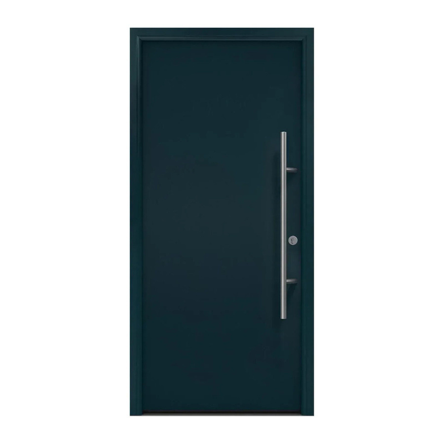 EcoStar Haustür Isopro Secur IPS 010 Anthrazitgrau B: 110 cm, H: 210 cm, DIN Rechts - Bild 2