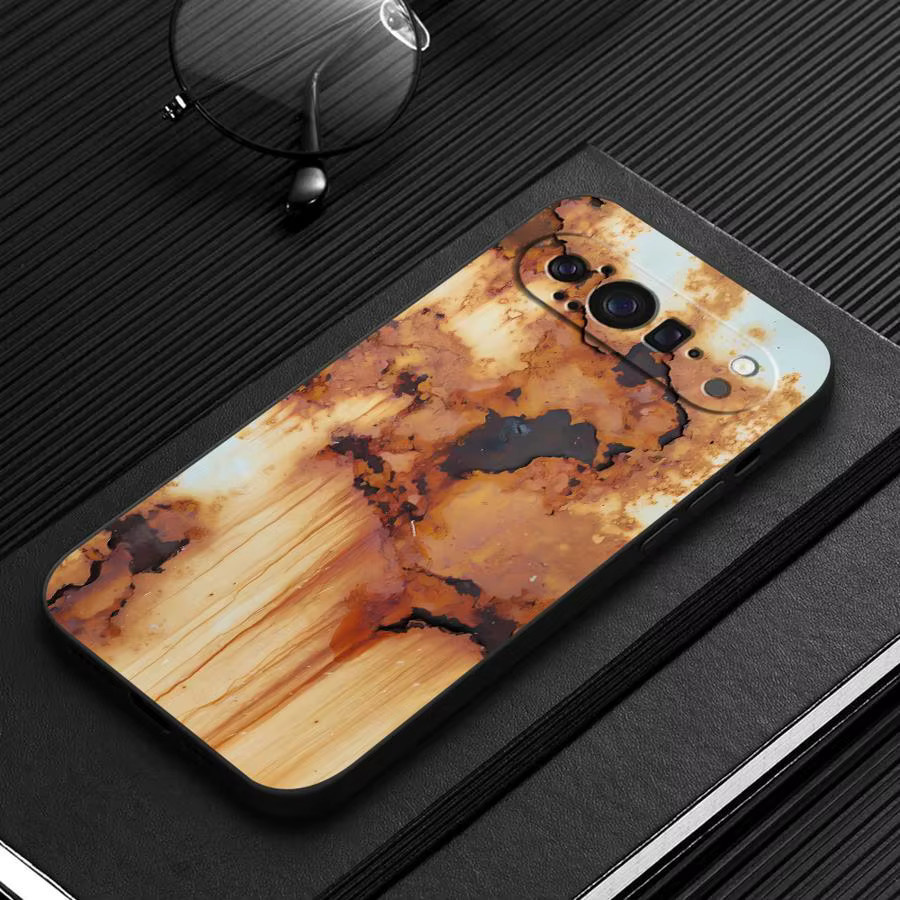 Funda Handyhülle Retro Design für Google Pixel 6 7 8 9 Pro XL und 6a 7a 8a 9a 10 in Braun - Bild 2