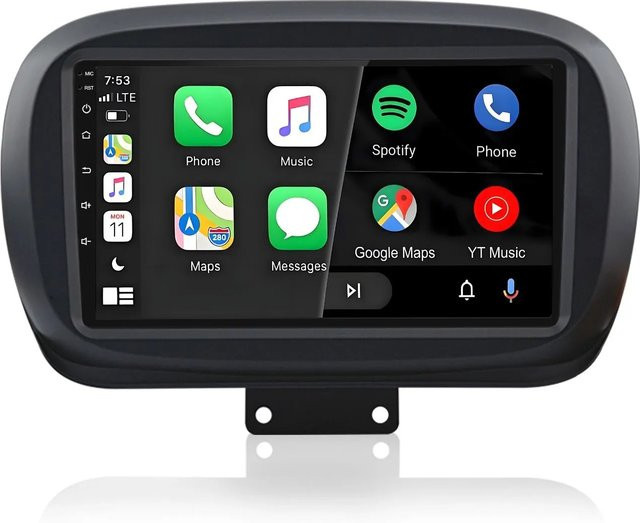 Junsun Autoradio für Fiat 500X 2014-2020 mit Bluetooth und GPS in Schwarz - Bild 1