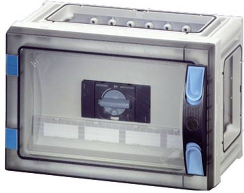 Hensel FP 5104 Lastschalter Verteilerkasten Wandmontage Grau Transparent aus Kunststoff - Bild 1