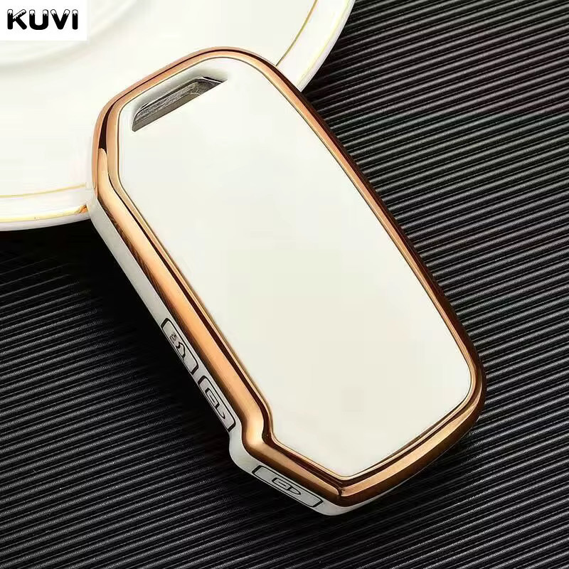 Kuvi TPU Schlüsselhülle für KIA Sportage R GT Stinger Sorento Ceed Cerato Forte Niro Soul Telluride als Schutz für Keyless Go - Bild 3