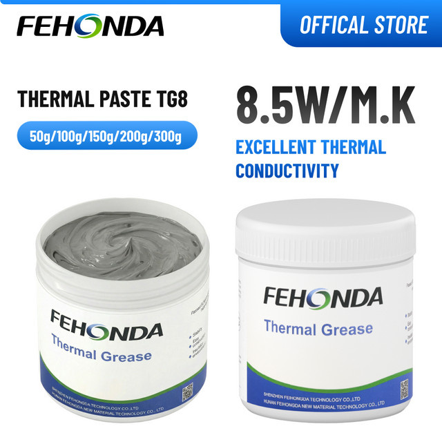 FEHONDA TG-8 Hochleistungs-Wärmeleitpaste in Grau mit 8,5 W/m.K für CPU und GPU - Bild 1
