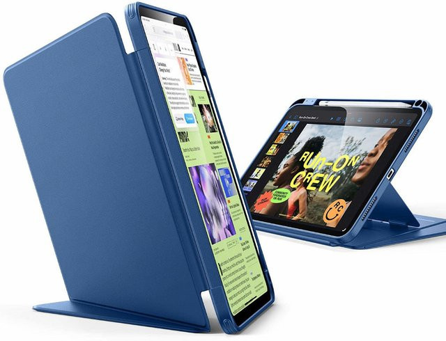ESR Flip Hybrid Hülle für Apple iPad Pro 11 (2024) mit Stifthalter, Blau - Bild 1