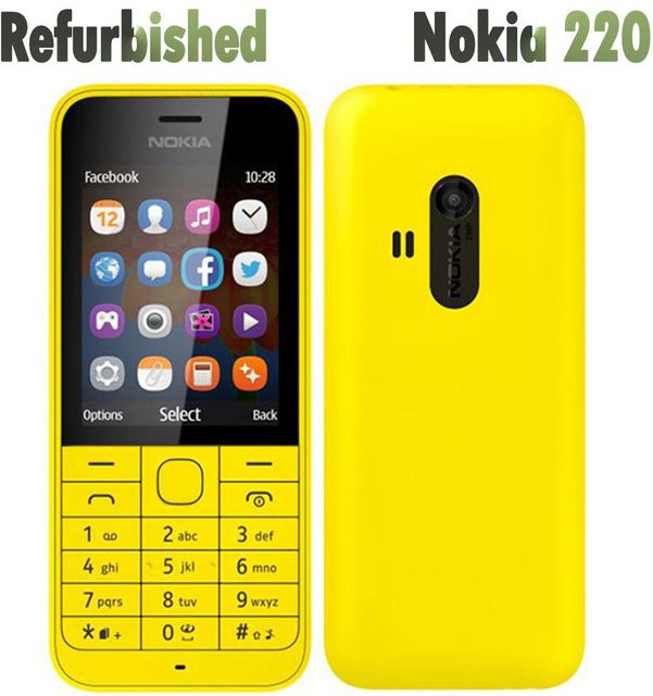 Refurbished Nokia 220 Dual-SIM Mobiltelefon in Rot - Bild 1