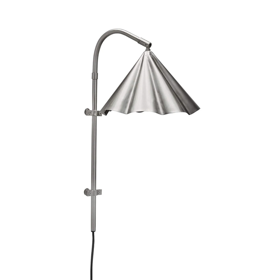 House Doctor Wandleuchte Flola in Silber, verstellbar, E14, Durchmesser: 25 cm, Höhe: 51 cm - Bild 1