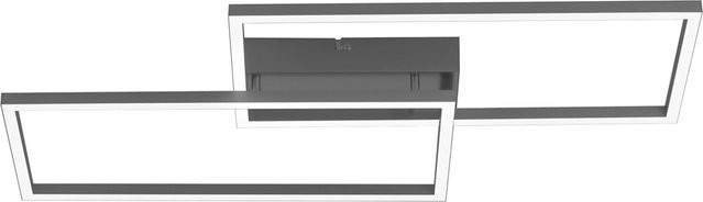 Just Light Deckenleuchte Iven LED in Schwarz aus Alu und Kunststoff mit Fernbedienung, B/H/L: 33 x 7 x 61 cm - Bild 1