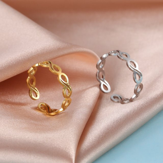 Skyrim Ring Edelstahl, offen, Damen - Bild 1