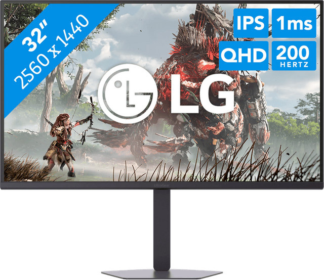LG UltraGear 32G620B-B Gaming Monitor mit 32 Zoll QHD IPS Display in Schwarz - Bild 1