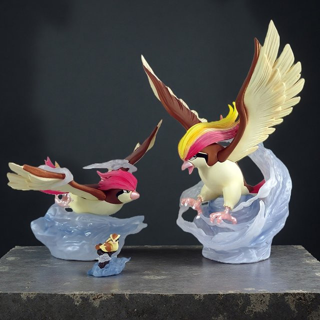 Bandai Pokémon Pidgeot Pidgey Pidgeotto, Anime-Figuren, PVC-Statue, Einzelfigur - Bild 1