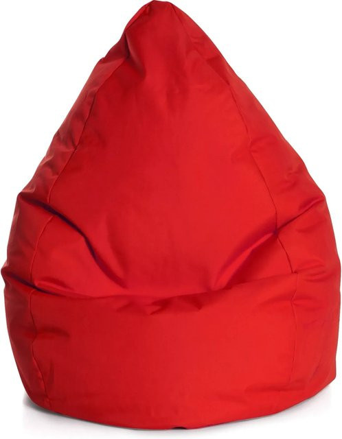 Sitting Point Sitzsack Brava 120 in Rot mit abnehmbarem Bezug und EPS-Perlenfüllung - Bild 1