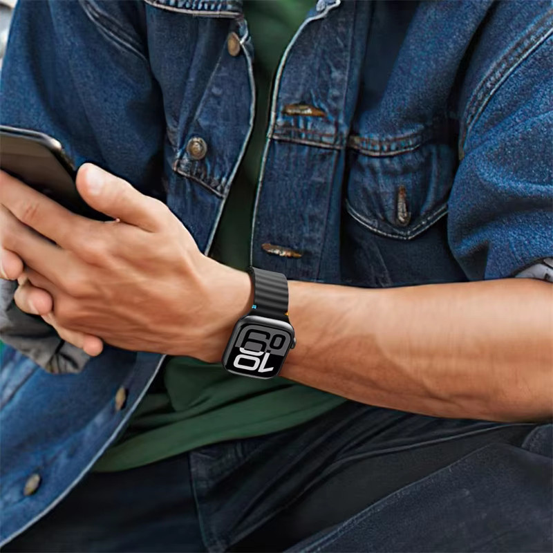 RWBANDS Uhrenarmband Silikon, Schwarz, Unisex - Bild 5