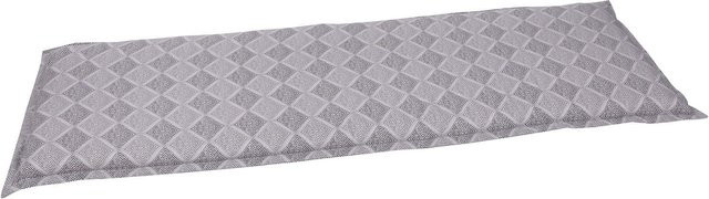 GO-DE TEXTIL Gartenauflage Raute Bankauflage 3-Sitzer, Grau, B: 148 cm - Bild 1