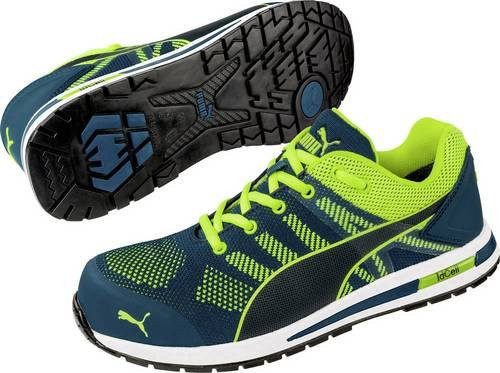 Puma Safety Elevate Knit S1P Sicherheitsschuh in Grün und Gelb, Größe 45 - Bild 1