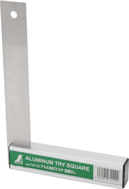 Shinwa Anschlagwinkel 74110 in Silber, Breite: 20 cm - Bild 1