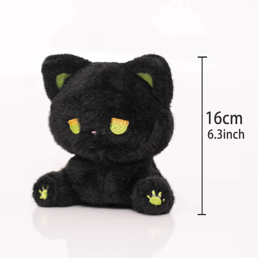 Kimtime Emo Cat Dumb Plüschpuppe, Stoffpuppe, 2-teiliges Set - Bild 2