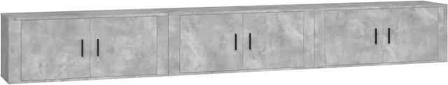 3er Set vidaXL TV-Wandschränke in Betongrau, klassisch und matt, B/T/H: 100 x 34,5 x 40 cm - Bild 1