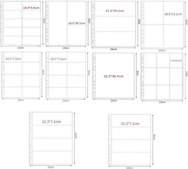 Transparentes A4 Fotokartenbinder DIY Fotoalbum aus PP mit Nachfüllseiten für Kpop Fotokarten - Bild 1