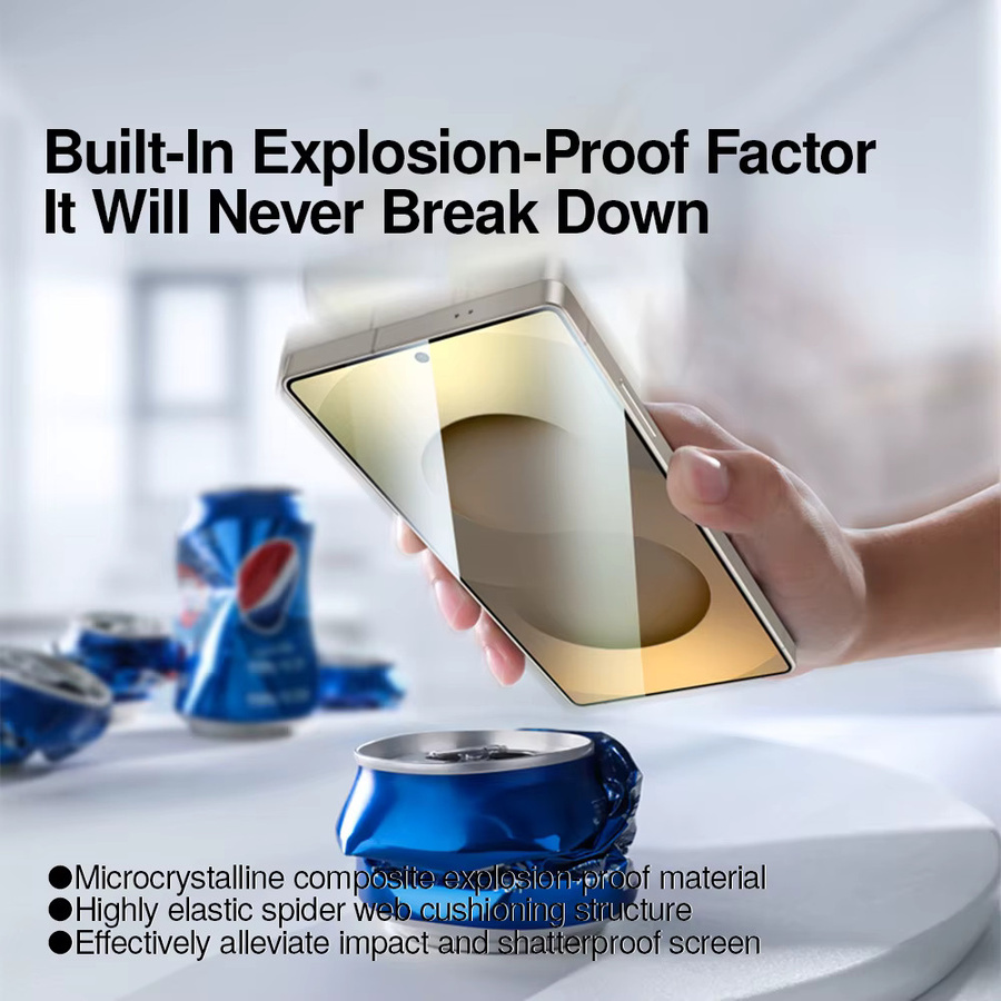 SmartDevil Staubfreier Displayschutz für Samsung Galaxy S26Ultra S25Ultra S24 S23 Transparent Mikrokristalliner Weichfilm mit Vollkleber - Bild 2