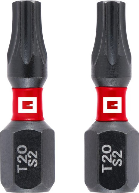 Einhell Impact Bit-Set 2-teilig T20 in Rot/Schwarz aus Stahl - Bild 1