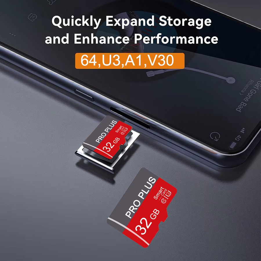 Yicunxin Micro SD Speicherkarte mit Adapter, UHS-I Klasse 10 A1 C10, 4K Ultra HD Video Unterstützung für Tablet und Kamera - Bild 1