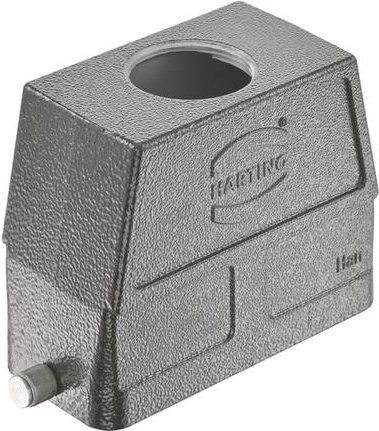 HARTING Tüllengehäuse aus Aluminium in Grau, 19 37 016 0447 - Bild 1