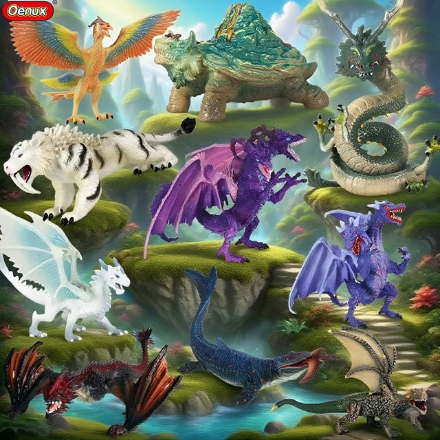Oenux Weißer Tiger, Actionfigur, Dinosaurier, ab 3 Jahre - Bild 1