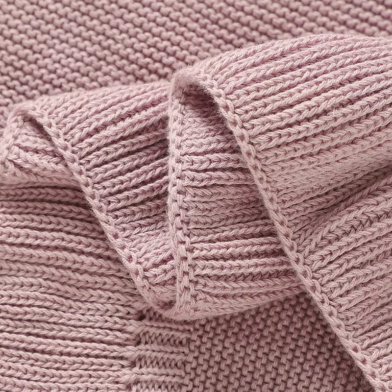 Mimixiong Strickdecke für Babys und Neugeborene als Decke oder Unterlage, B/B: 90 x 70 cm - Bild 3