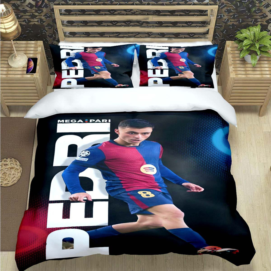 Bettwäsche-Set Pedri Spanien Fußballstar mit Bettbezug und Bettdecke, Single, B/H: 135 x 200 cm - Bild 3