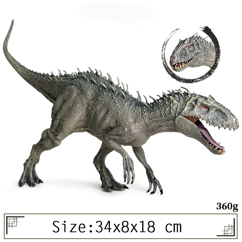 Oenux Jurassic World Indominus Rex, Dinosaurier-Figur, Grau - Bild 2