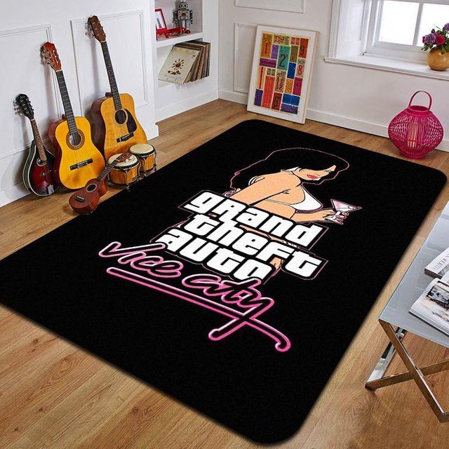 Grand Theft Auto Druckteppich Schwarz B/T/H: 200 x 160 cm - Bild 1