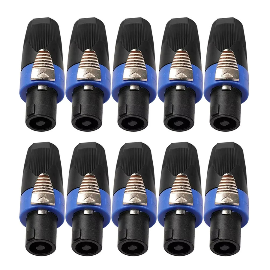 ALLOYSEED 10er Set 4-polige NL4FC Speakon Lautsprecherstecker mit Twist Lock Adapter für Audiokabel - Bild 6