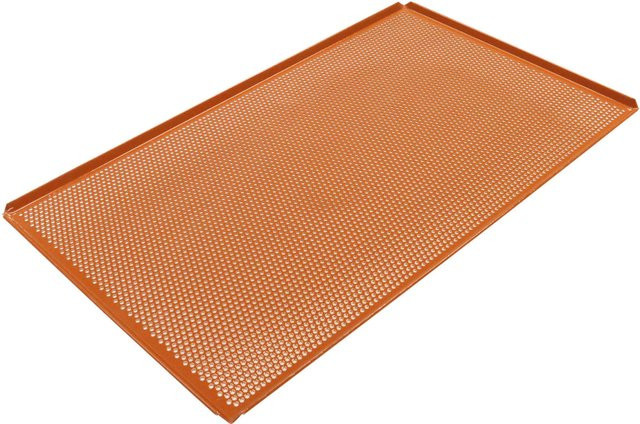 Schneider GN-Lochblech Silikon Backmatte, rot, rechteckig, B/H/T: 32,5 x 1,0 x 0,15 cm - Bild 1