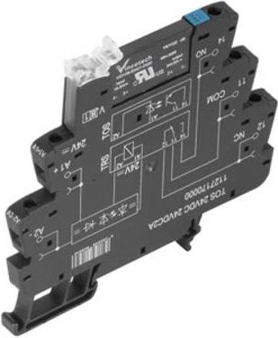 Weidmüller Optokoppler TOS 230VUC 48VDC 0,1A in Schwarz - Bild 1