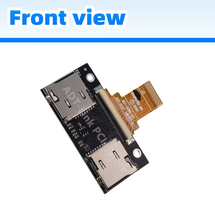 SPEEDIER Dual-TF-zu-CE-Adapter Festplatten-Flexkabel für iPod Classic 6. und 7. Generation A1238, iPod Video 5. und 5.5. Generation A1136, SSD, Schwarz - Bild 3
