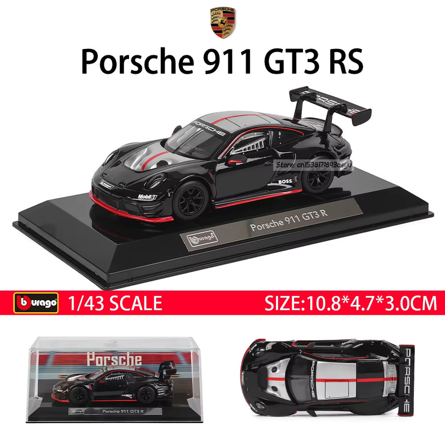 Bburago Porsche 911 GT3 R, Spielzeugauto, 1:43, Metall, ab 14 Jahren - Bild 3