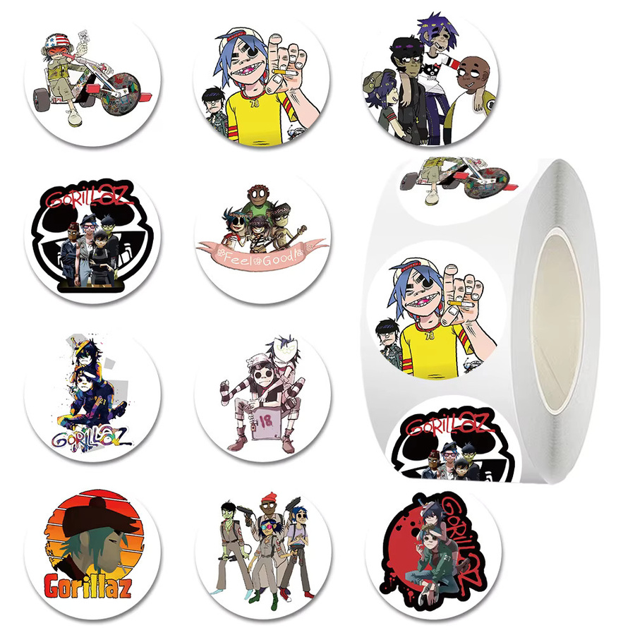 GOGOTU Gorillaz Band Cartoon Aufkleber, 500 Teile - Bild 3