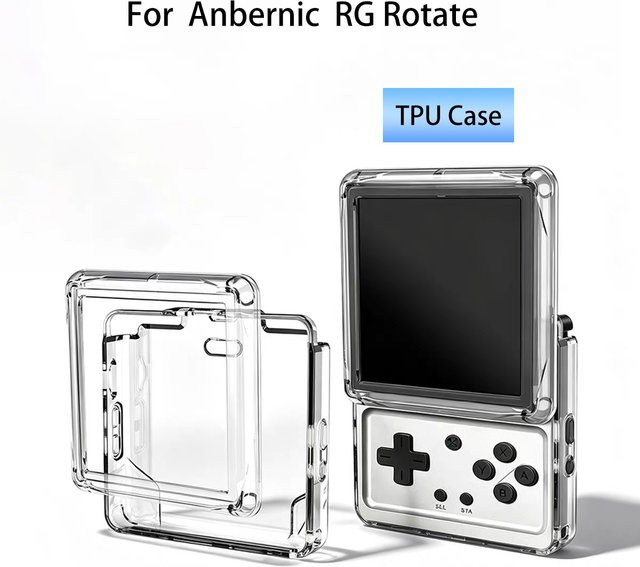 Anbernic RG Rotate Silikon-Schutzhülle in Transparent und Schwarz - Bild 1