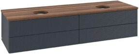 V&B Waschtischunterschrank Antao mit Frontstruktur in Weiß, B/T: 160 x 50 cm - Bild 1
