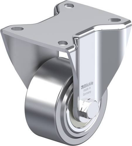 Blickle Bockrolle BH-SVS 80K in Silber, Rad-Durchmesser: 80 mm, Tragfähigkeit: 700 kg, mit Schraubbefestigung - Bild 1