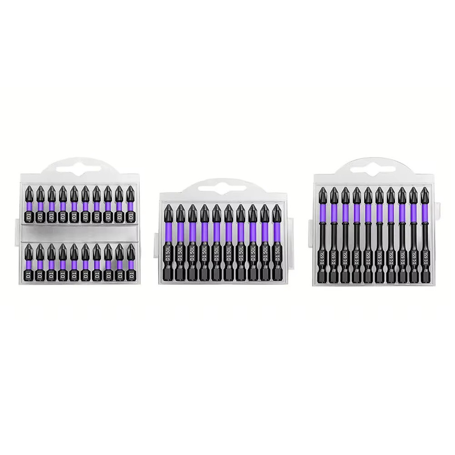 Magnetisches PH2 Kreuzschraubendreher-Set aus legiertem Stahl für Schlagbohrer, 20 Stück - Bild 2